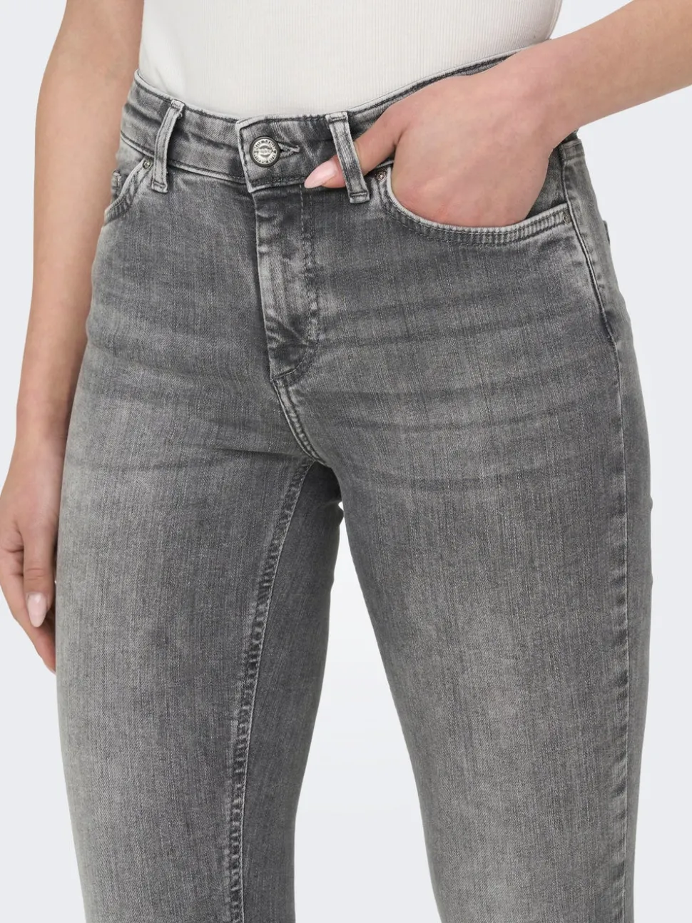 ONLBLUSH Taille moyenne Skinny Fit Longueur cheville Jeans
