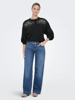 ONLBRENDA Taille basse Wide Leg Fit Jeans