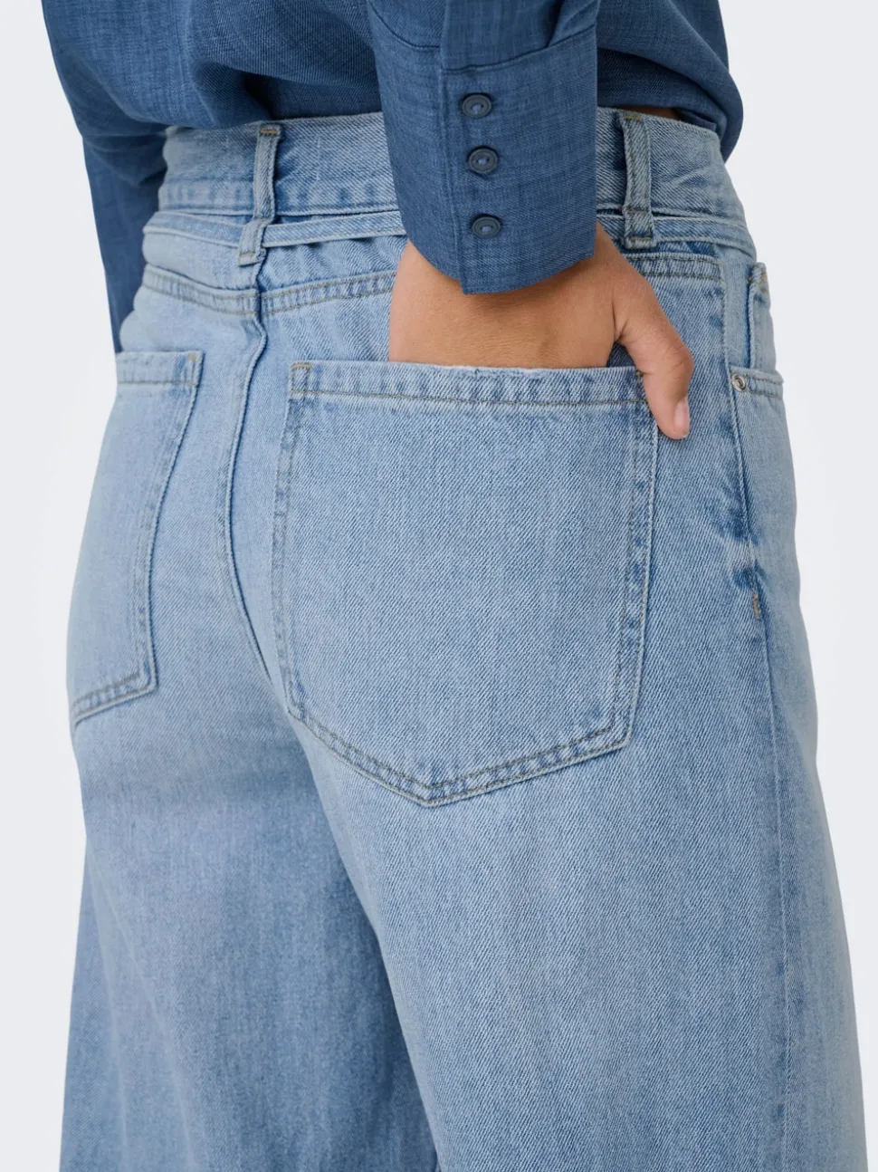 ONLBROOME Taille haute Wide Leg Fit Jeans