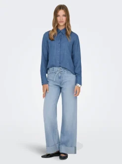 ONLBROOME Taille haute Wide Leg Fit Jeans