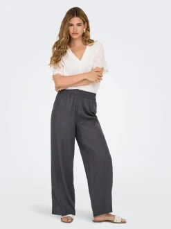 ONLBRUXELLES Straight Fit Lin Pantalon