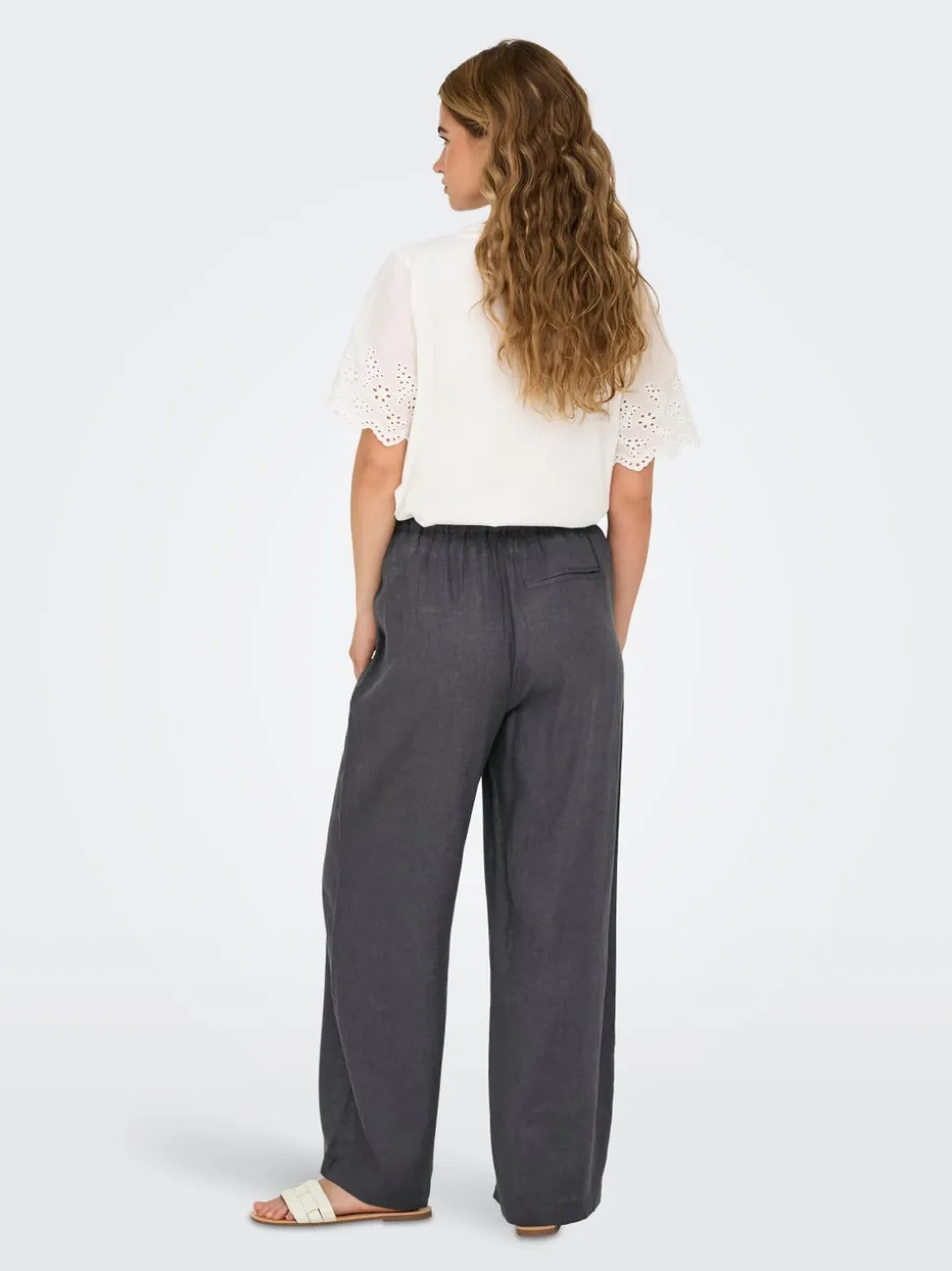ONLBRUXELLES Straight Fit Lin Pantalon