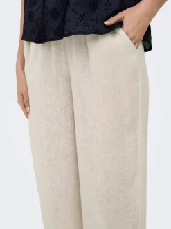 ONLBRUXELLES Straight Fit Lin Pantalon