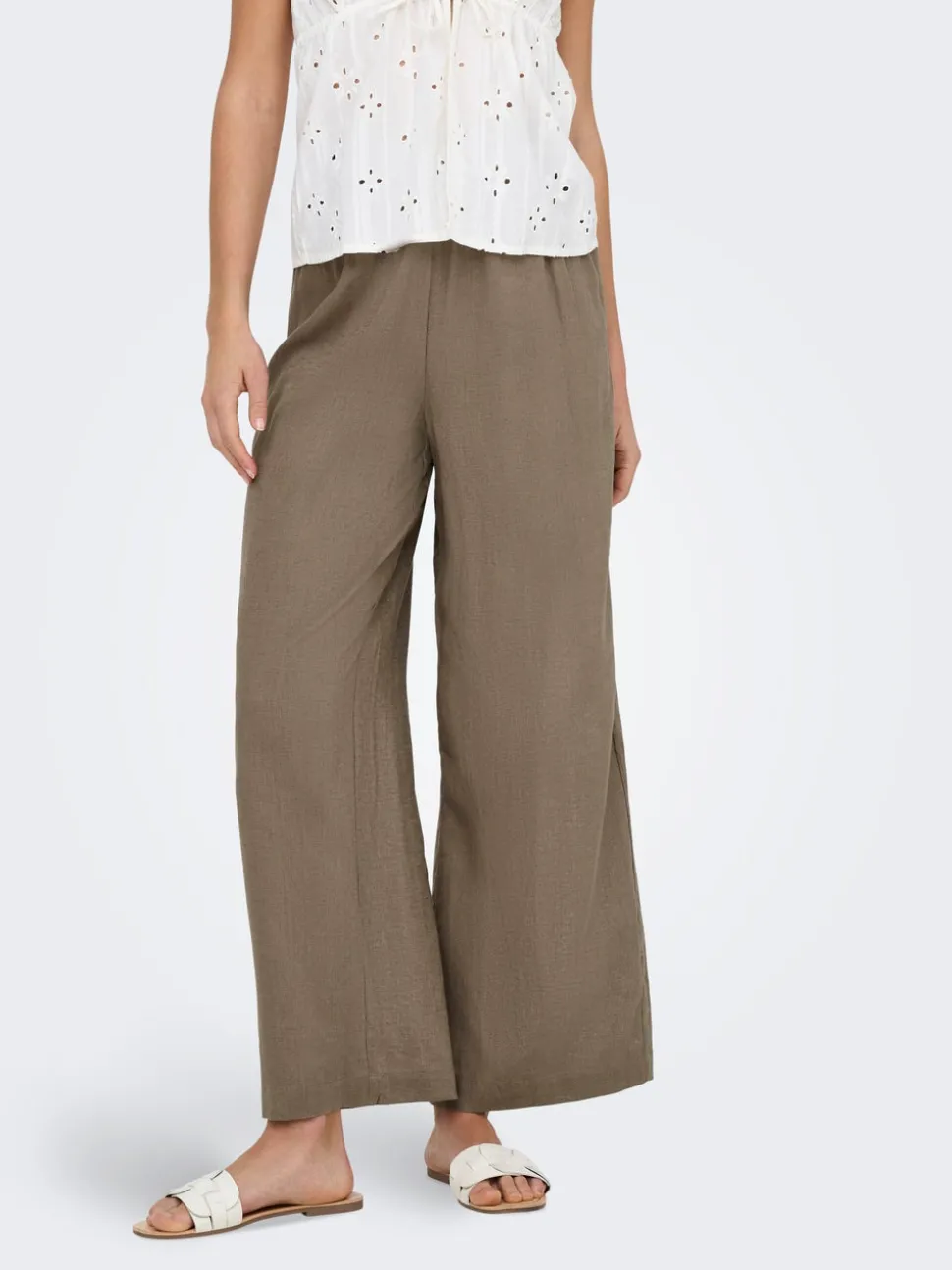 ONLBRUXELLES Straight Fit Lin Pantalon