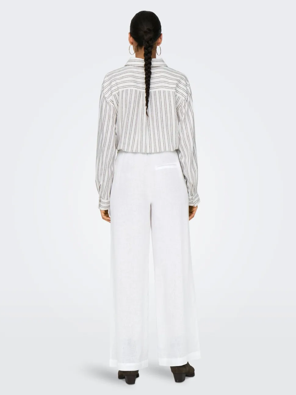 ONLBRUXELLES Straight Fit Lin Pantalon