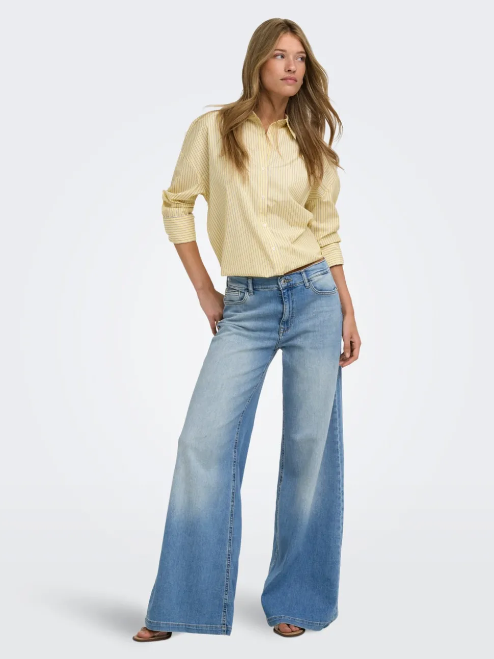 ONLCALIFORNIA Taille moyenne Wide Leg Fit Jeans