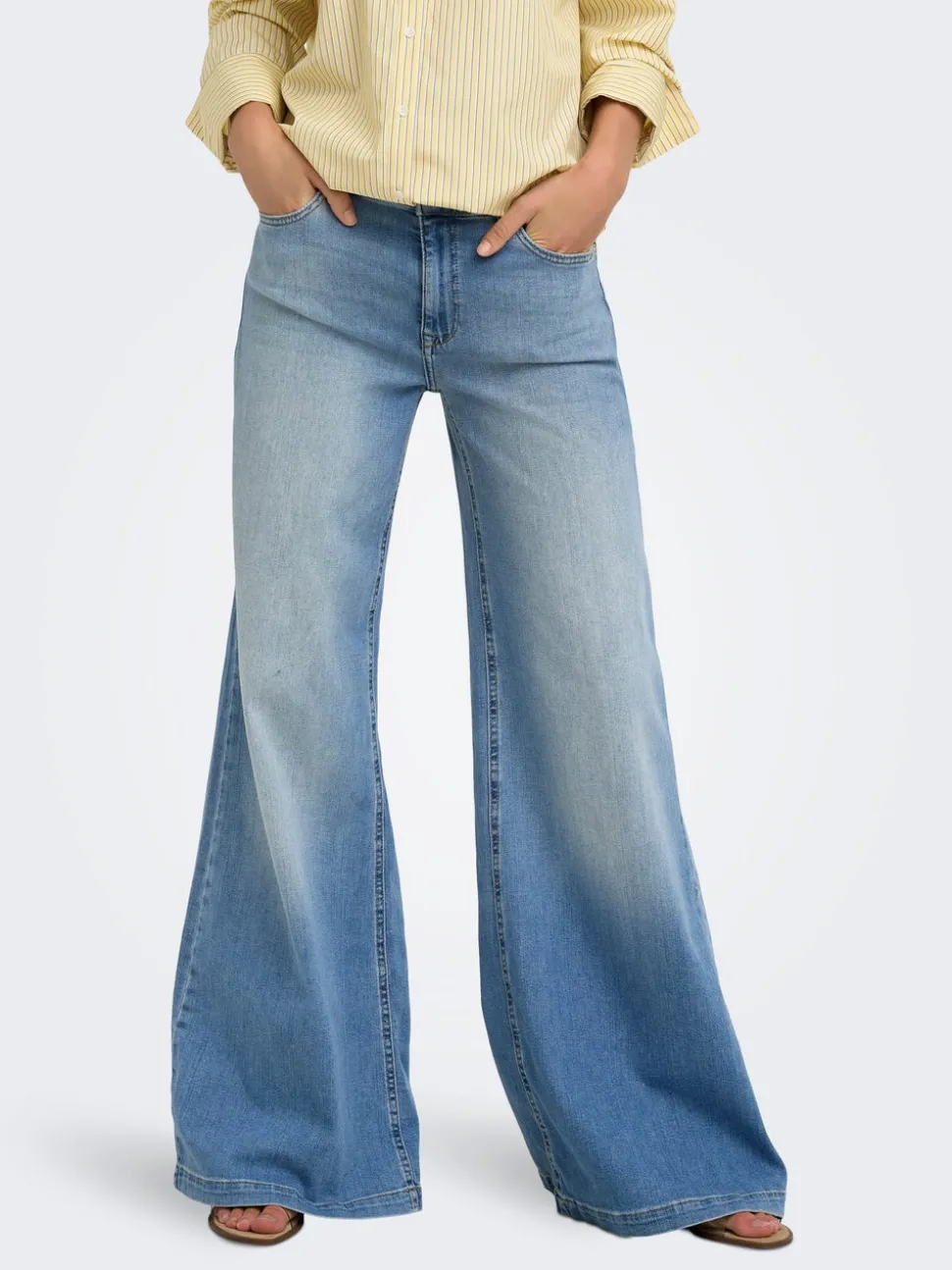 ONLCALIFORNIA Taille moyenne Wide Leg Fit Jeans