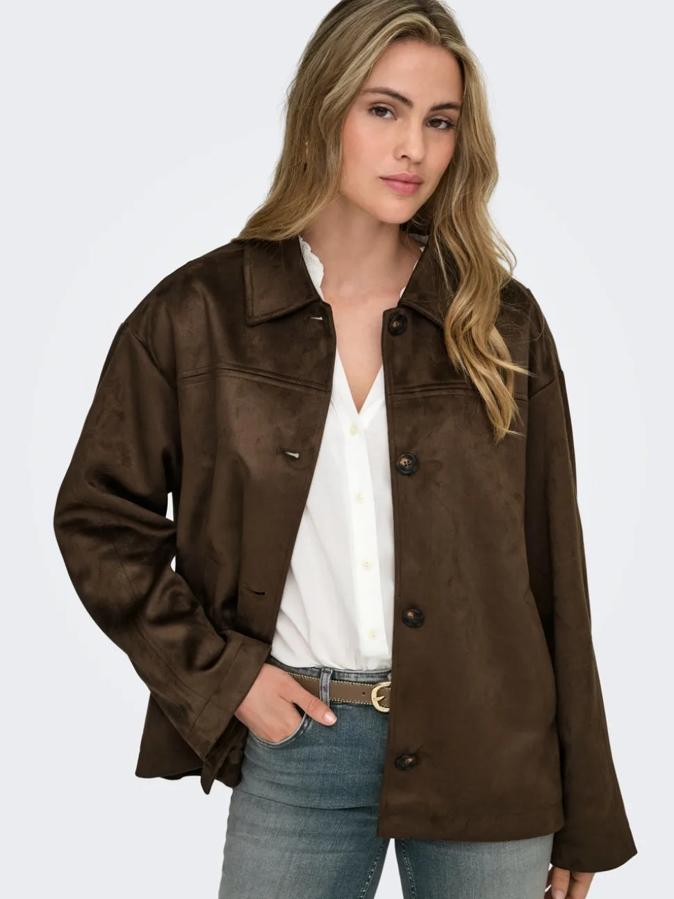 ONLCAROLINA Veste en daim