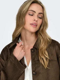 ONLCAROLINA Veste en daim