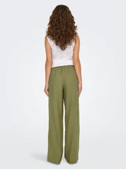 ONLCARO Loose Fit Lin Pantalon