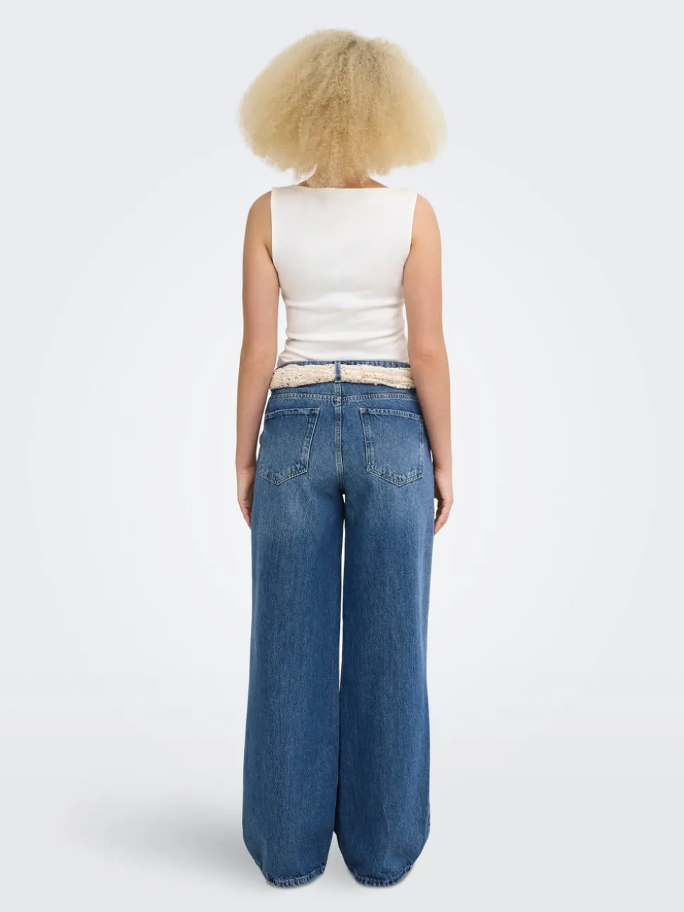 ONLCARRIE Taille moyenne Wide Leg Fit Jeans