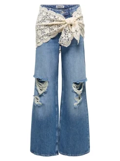 ONLCARRIE Taille moyenne Wide Leg Fit Jeans