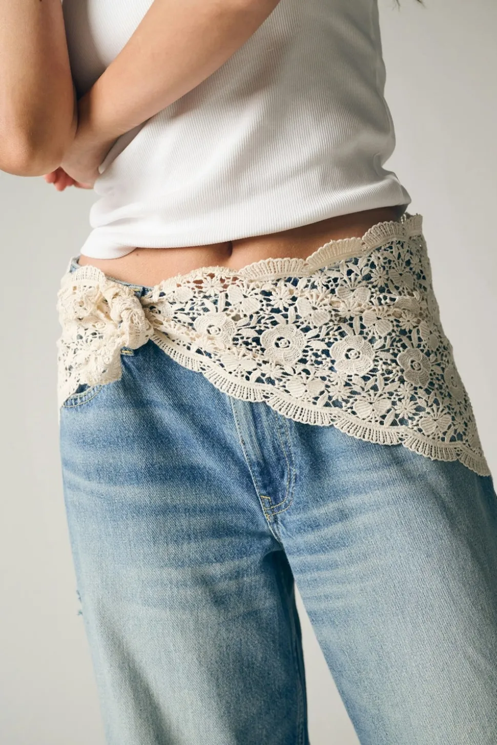 ONLCARRIE Taille moyenne Wide Leg Fit Jeans