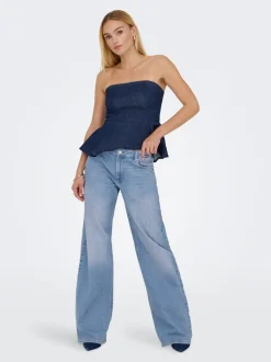 ONLCHRIS Taille basse Wide Leg Fit Jeans