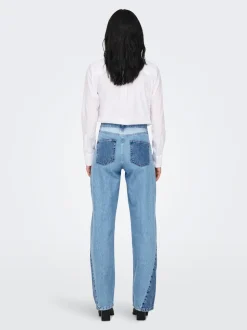 ONLCOBAIN Taille moyenne Wide Leg Fit Jeans