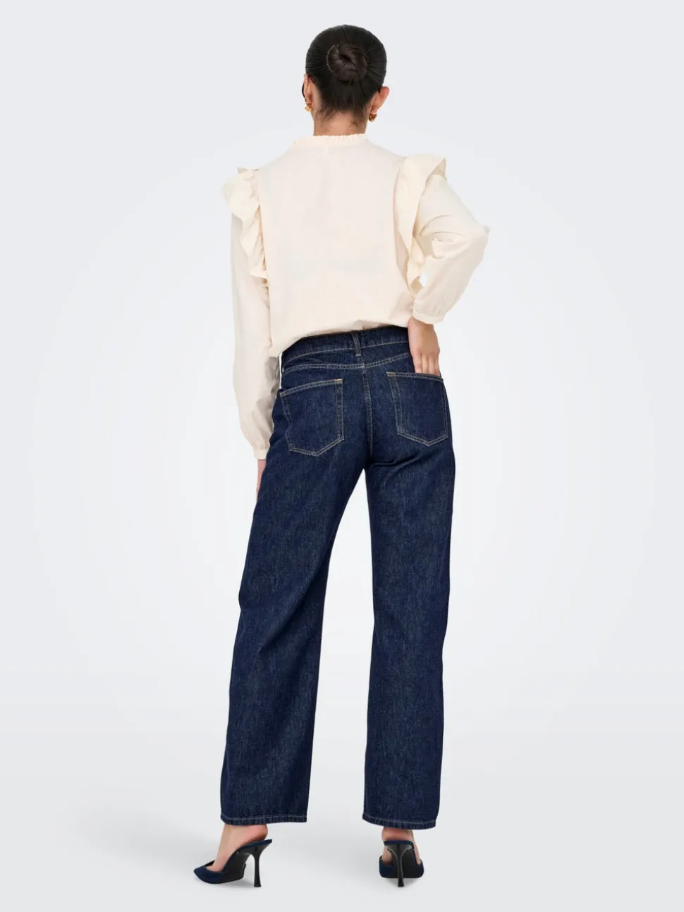 ONLCOBAIN Taille moyenne Wide Leg Fit Jeans