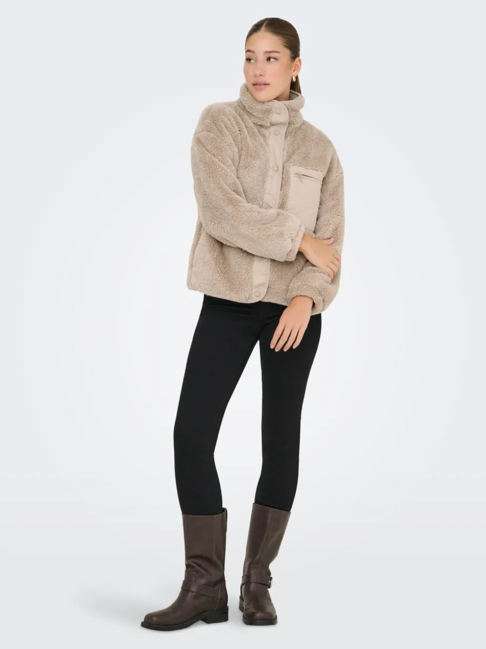 ONLCONTACT Manteau en peluche