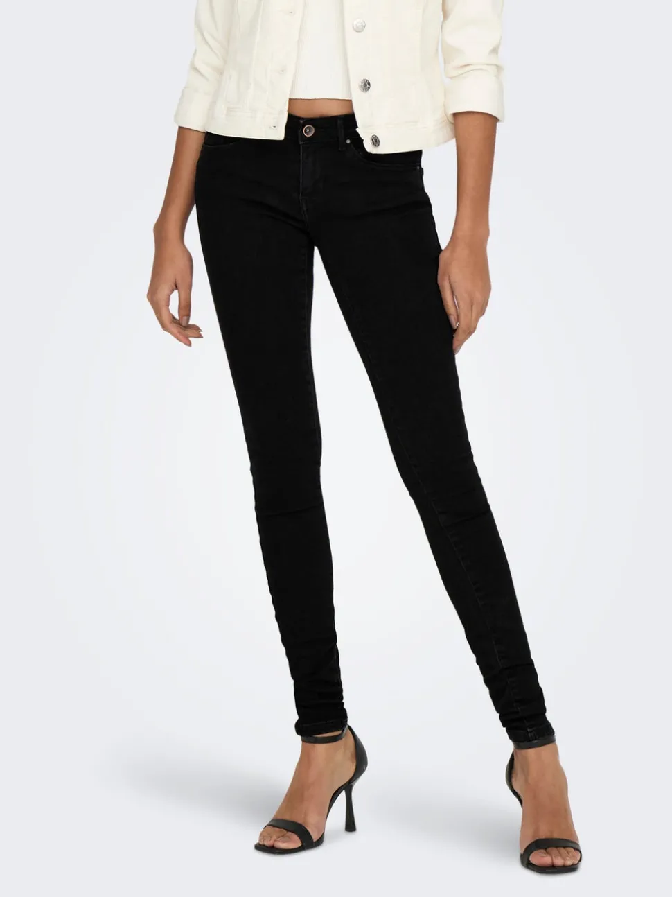 ONLCORAL Taille extra basse Skinny Fit Jeans