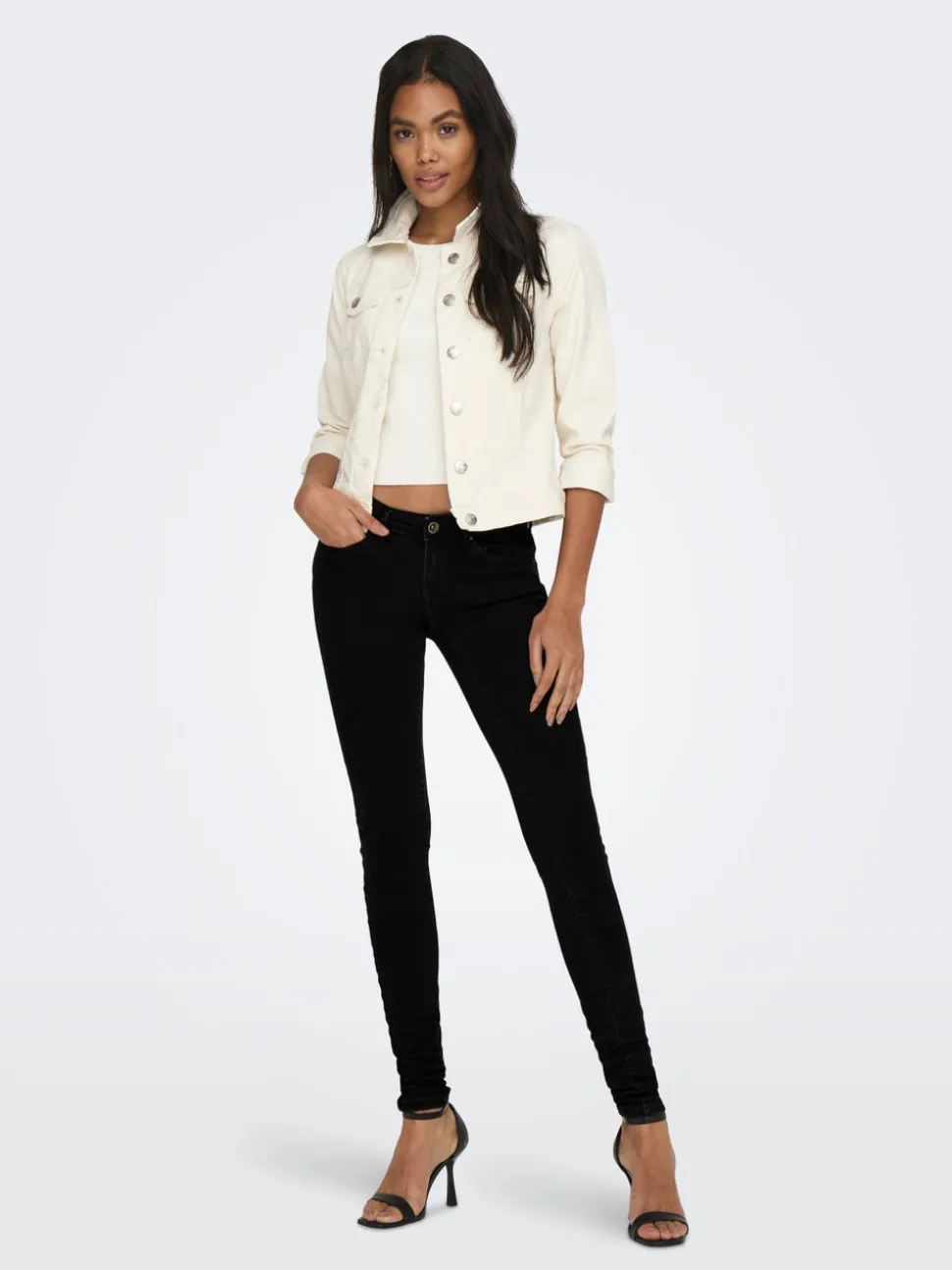 ONLCORAL Taille extra basse Skinny Fit Jeans