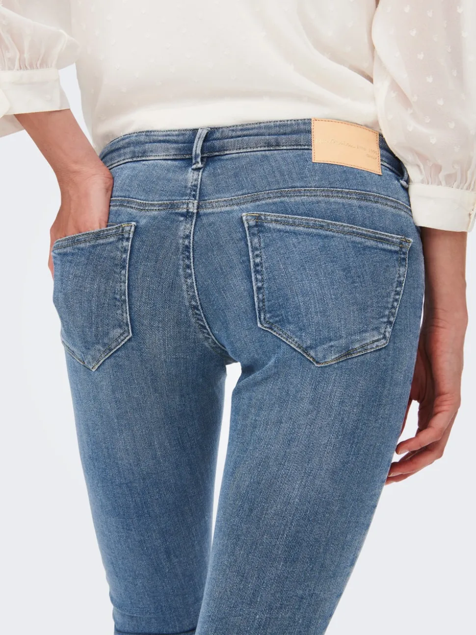 ONLCORAL Taille extra basse Skinny Fit Jeans