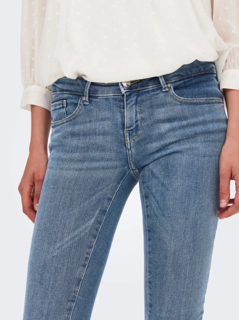 ONLCORAL Taille extra basse Skinny Fit Jeans