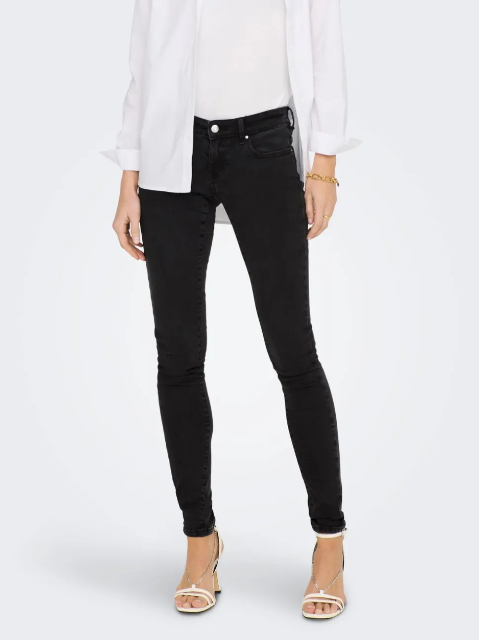 ONLCORAL Taille extra basse Skinny Fit Jeans