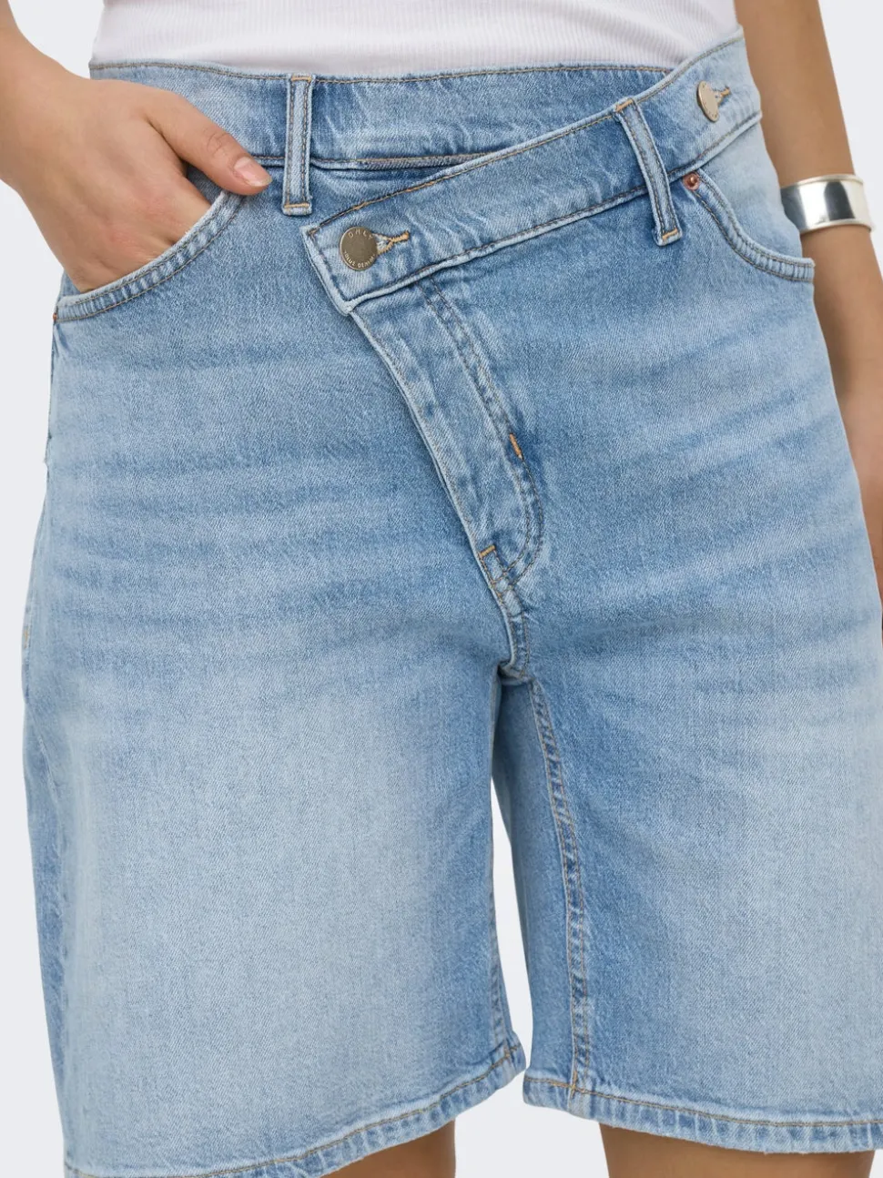 ONLCROSSOVER Taille moyenne Regular Fit Short en denim