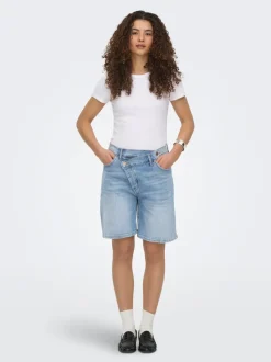ONLCROSSOVER Taille moyenne Regular Fit Short en denim