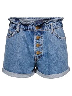 ONLCUBA Taille haute Relaxed Fit Short en denim