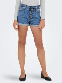 ONLCUBA Taille haute Relaxed Fit Short en denim