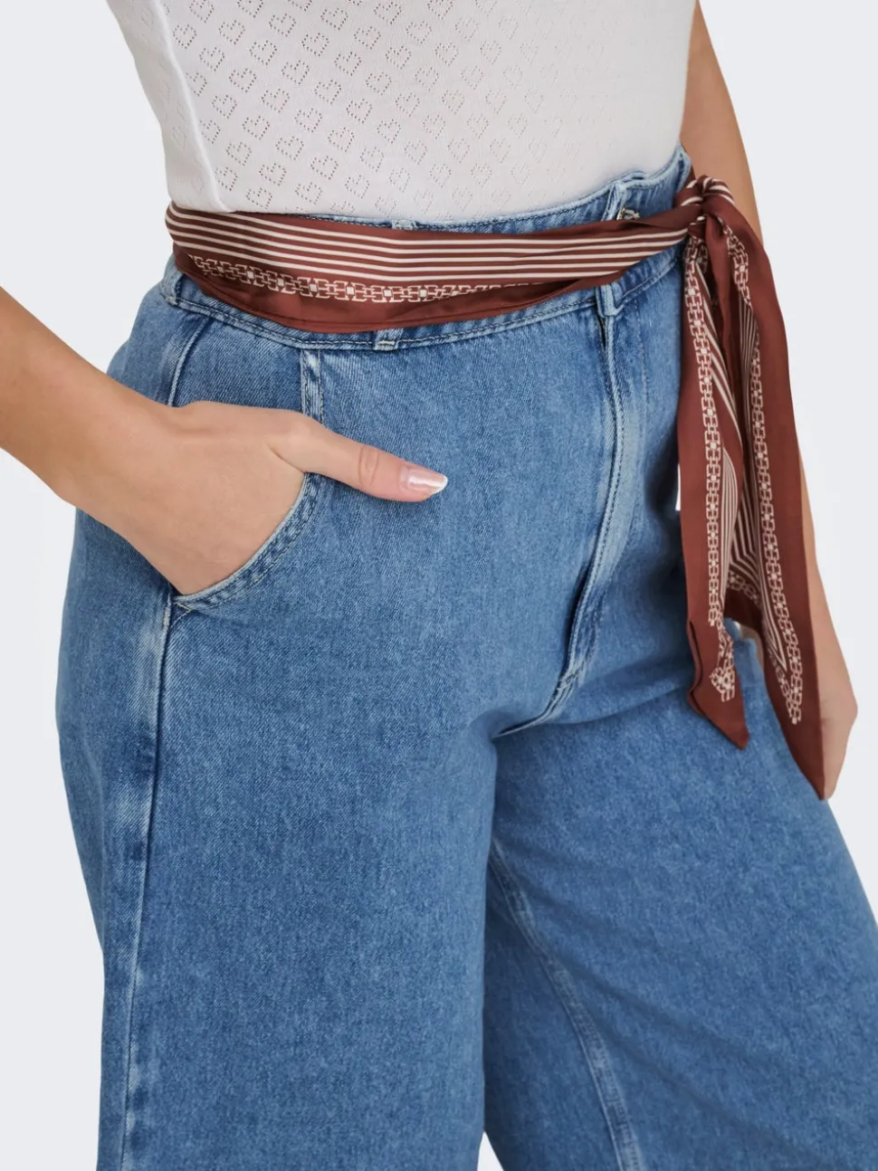 ONLDAVINA Taille moyenne Regular Fit Short en denim