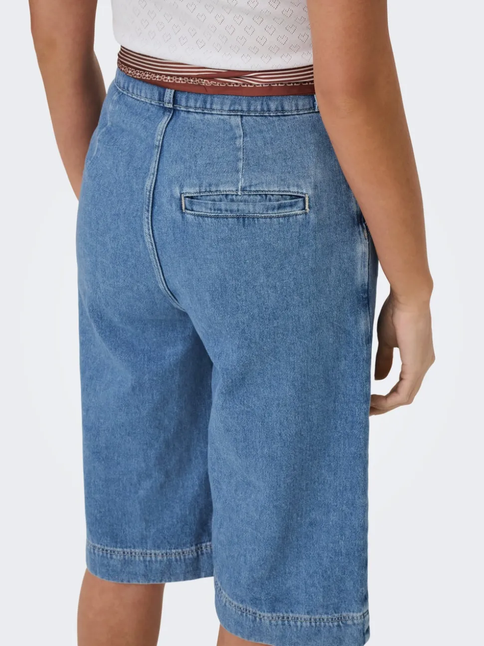 ONLDAVINA Taille moyenne Regular Fit Short en denim