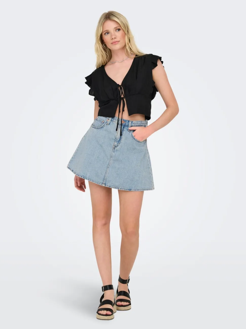 ONLEDEN Jean Jupe en denim Jupe courte
