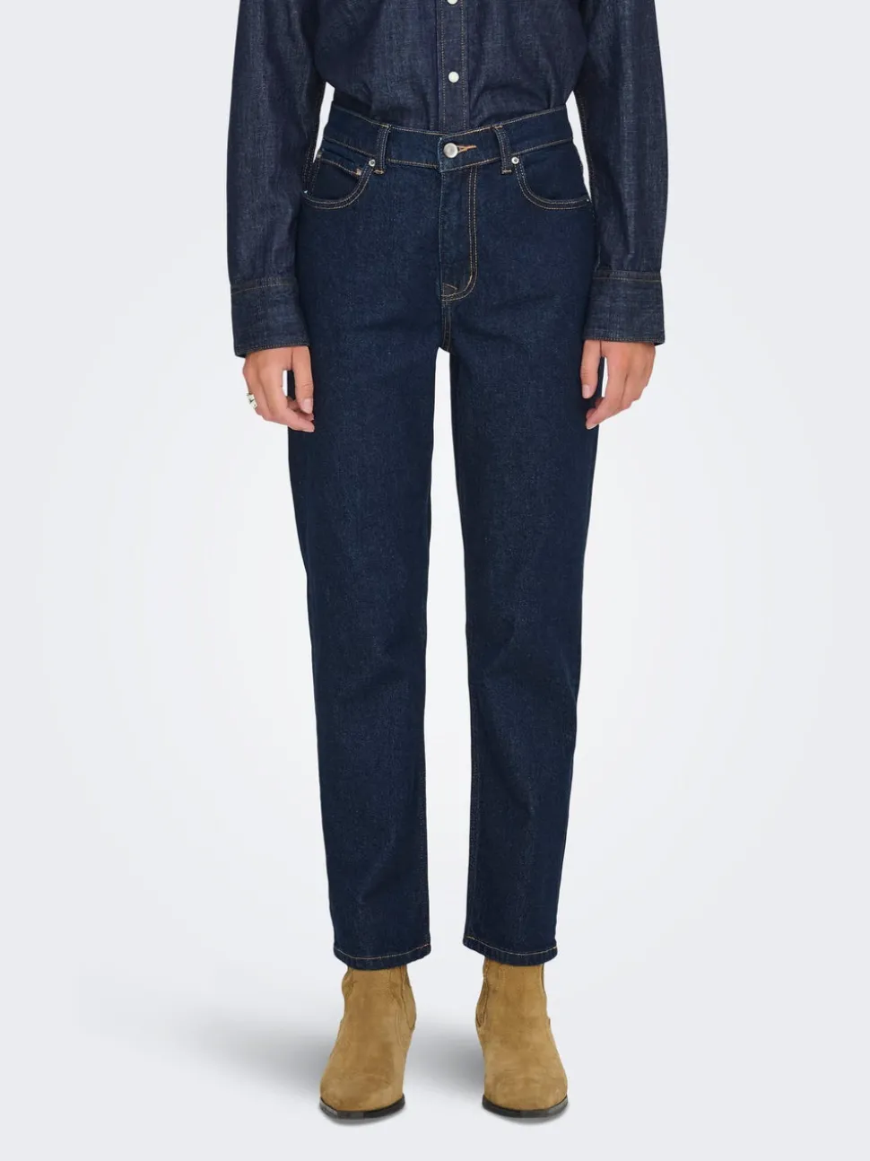 ONLELISA Taille moyenne Straight Fit Longueur cheville Jeans