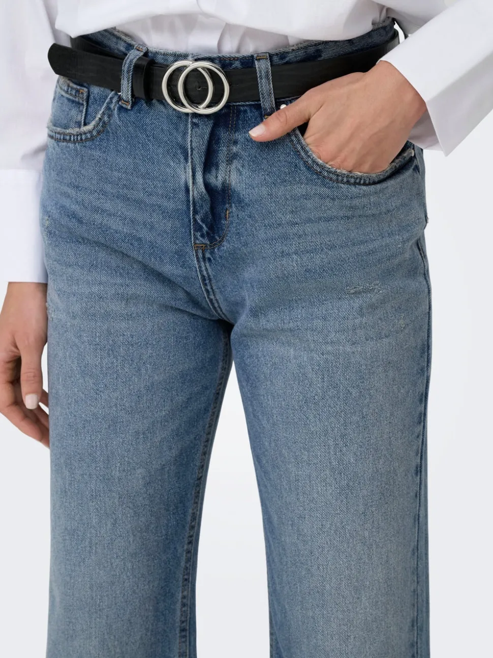 ONLELLA Taille moyenne Straight Fit Jeans