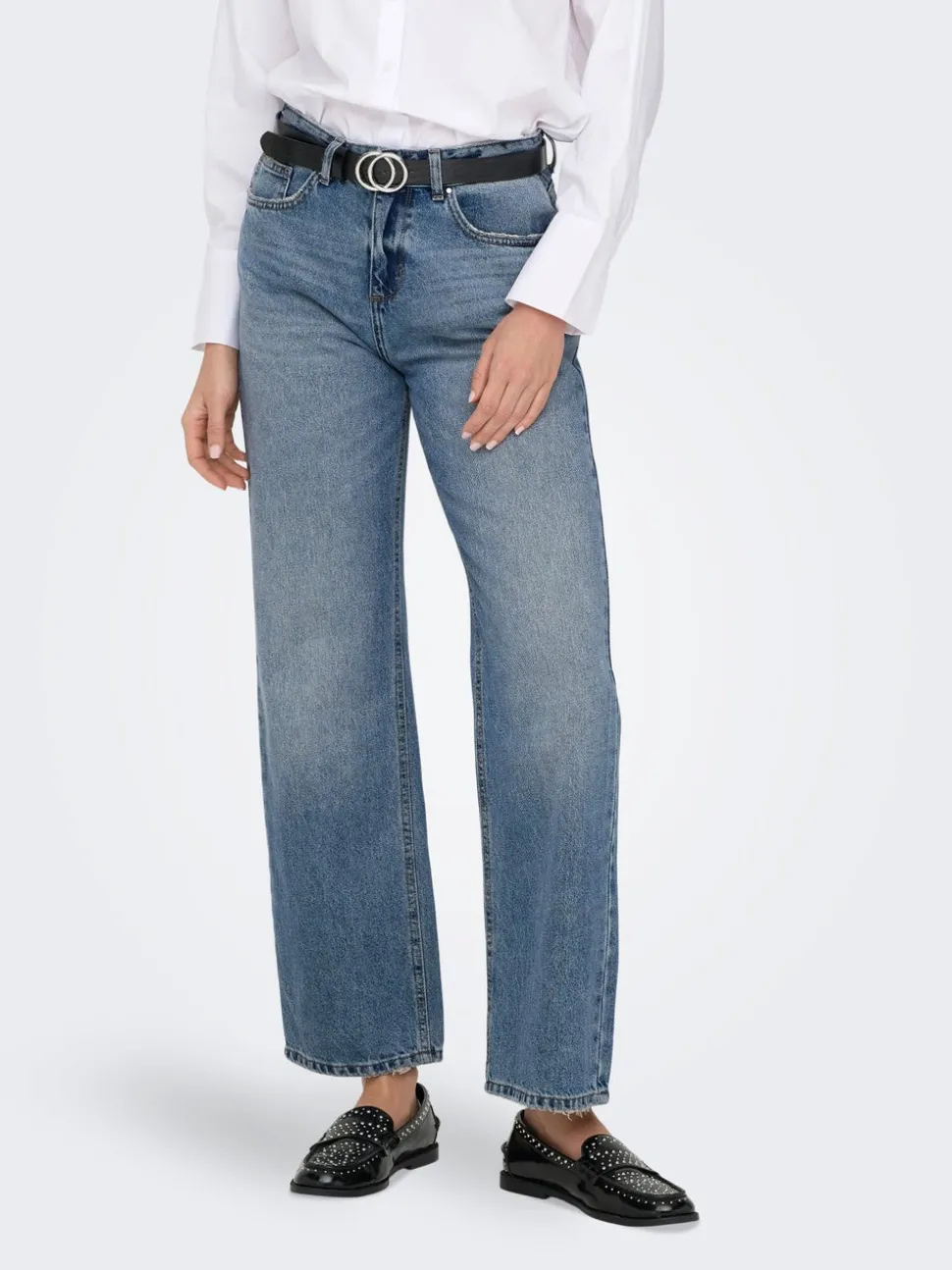 ONLELLA Taille moyenne Straight Fit Jeans