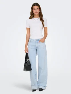 ONLELLA Taille moyenne Wide Leg Fit Jeans