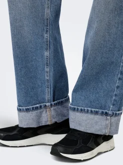 ONLELLA Taille moyenne Wide Leg Fit Jeans