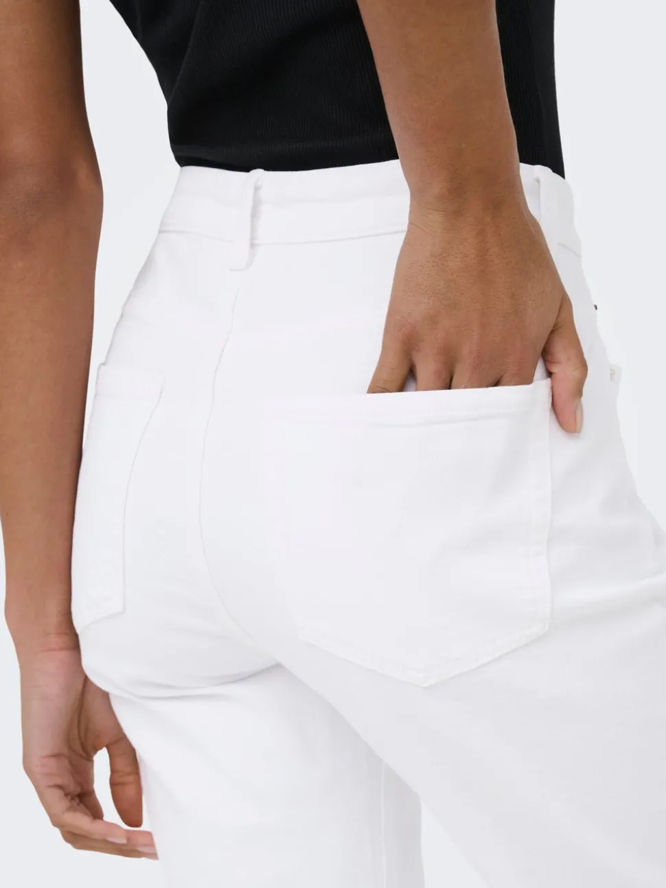 ONLEMEL Taille haute Straight Fit Longueur cheville Jeans