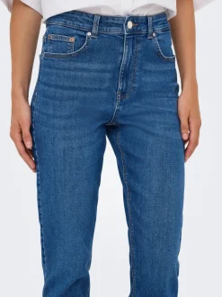 ONLEMEL Taille haute Straight Fit Longueur cheville Jeans