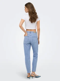 ONLEMEL Taille haute Straight Fit Longueur cheville Jeans