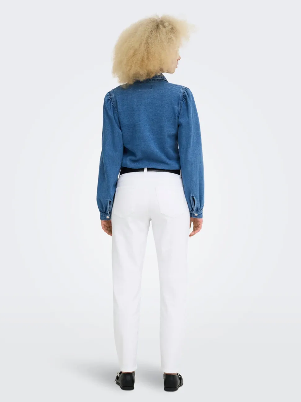 ONLEMEL Taille haute Straight Fit Longueur cheville Jeans