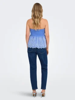 ONLEMEL Taille haute Straight Fit Longueur cheville Jeans