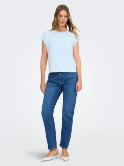 ONLEMEL Taille haute Straight Fit Longueur cheville Jeans