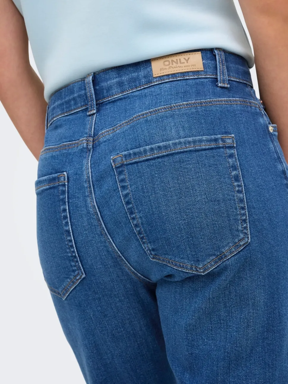 ONLEMEL Taille haute Straight Fit Longueur cheville Jeans