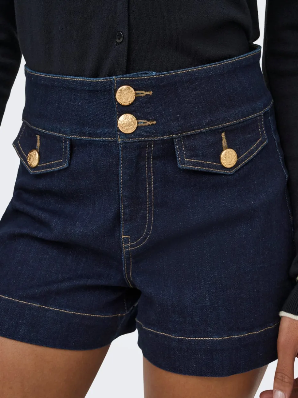 ONLEMILIA Taille haute Regular Fit Short en denim