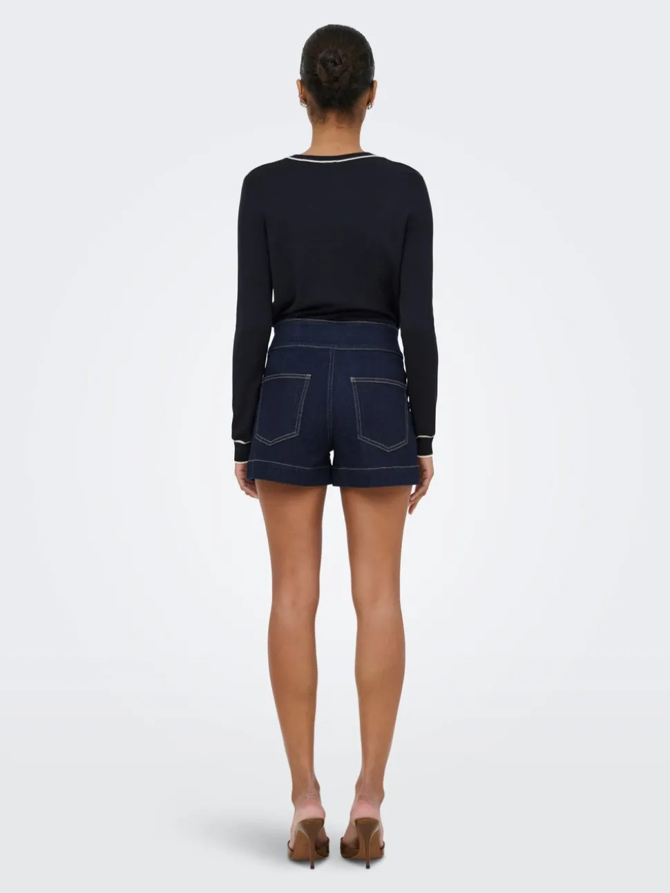 ONLEMILIA Taille haute Regular Fit Short en denim