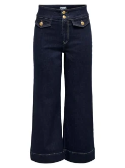 ONLEMILIA Taille haute Coupe large - Courte Jeans
