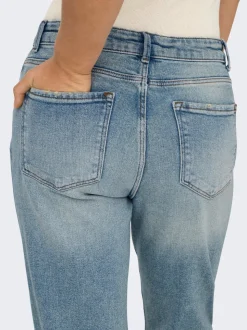 ONLEMILY Taille haute Straight Fit Longueur cheville Jeans
