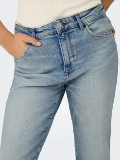 ONLEMILY Taille haute Straight Fit Longueur cheville Jeans